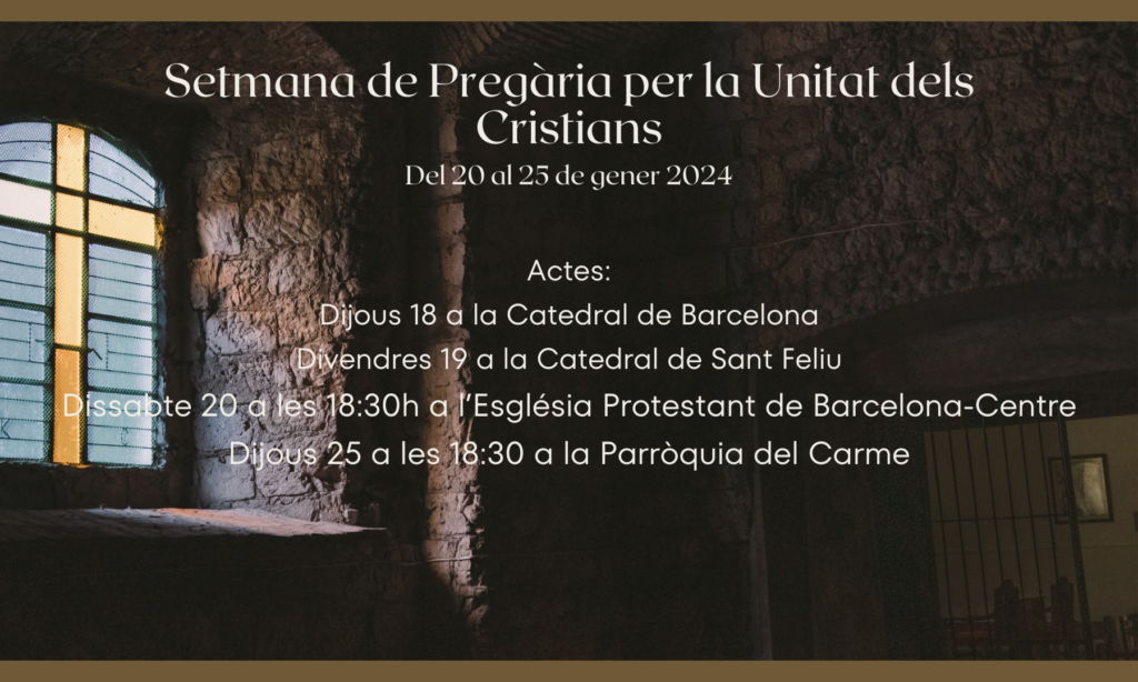 Setmana pregària unitat dels cristians 2024